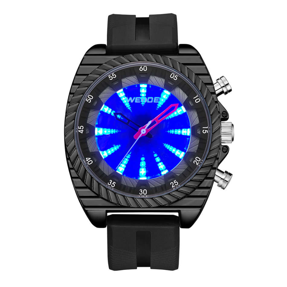 Retail: R2499.00 WEIDE Men's Flash UV Black Light Up Watch BRAND NEW official SA store