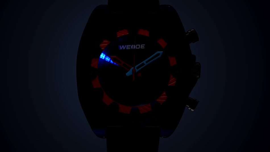 must seeRetail: R2499.00 WEIDE Men`s 3D!!! Flash UV Black Light Up Watch BRAND NEW official SA store