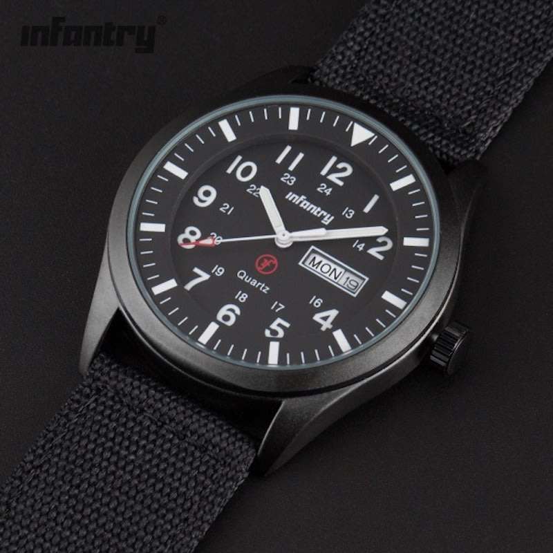 INFANTRY MILITARY CO. Cadet Ranger Day/Date Watch Brand new BOXED, FULLY LOADED!