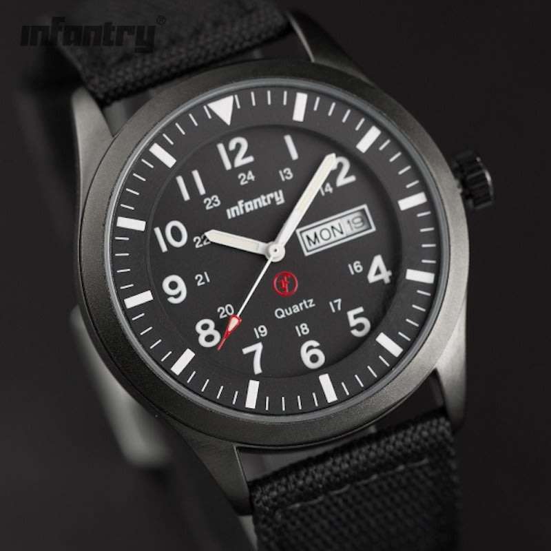 INFANTRY MILITARY CO. Cadet Ranger Day/Date Watch Brand new BOXED, FULLY LOADED!