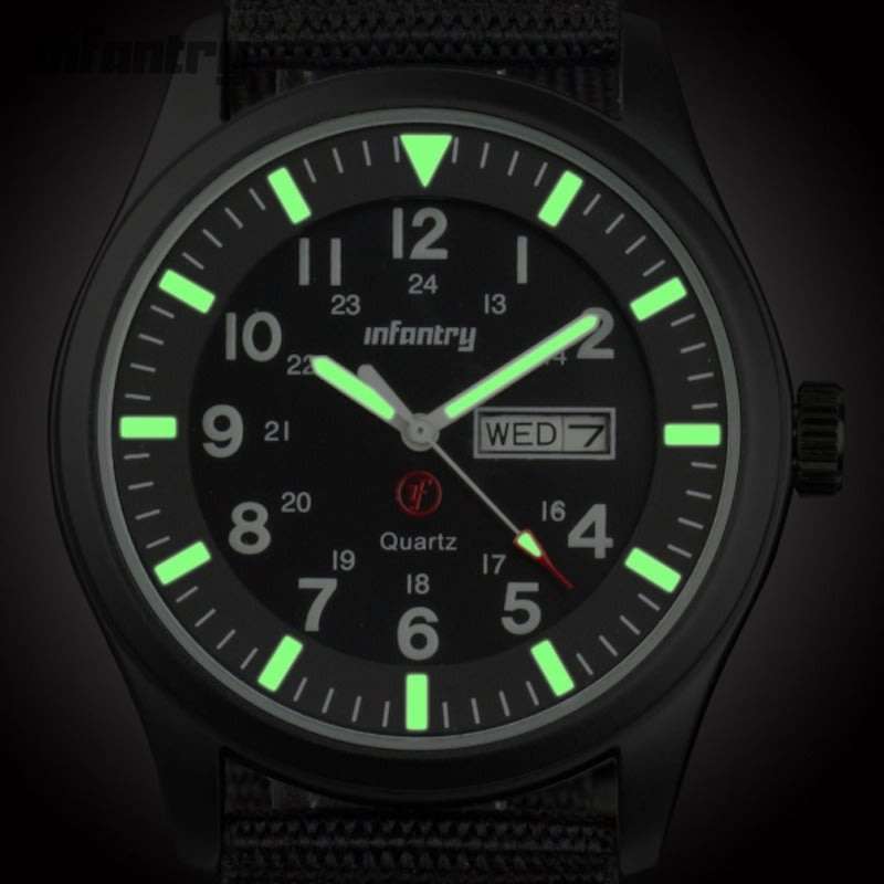 INFANTRY MILITARY CO. Cadet Ranger Day/Date Watch Brand new BOXED, FULLY LOADED!