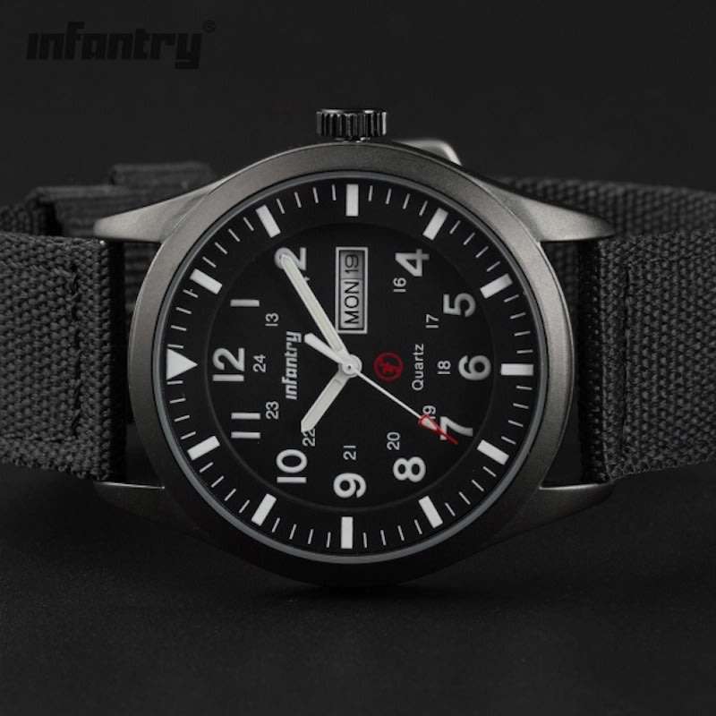 INFANTRY MILITARY CO. Cadet Ranger Day/Date Watch Brand new BOXED, FULLY LOADED!