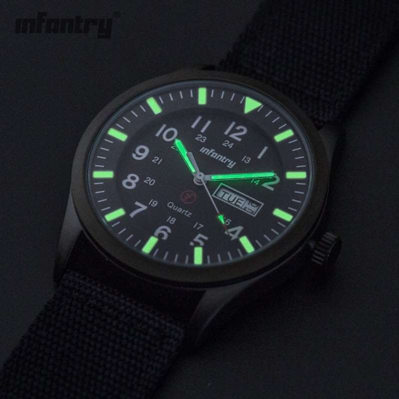 INFANTRY MILITARY CO. Cadet Ranger Day/Date Watch Brand new BOXED, FULLY LOADED!
