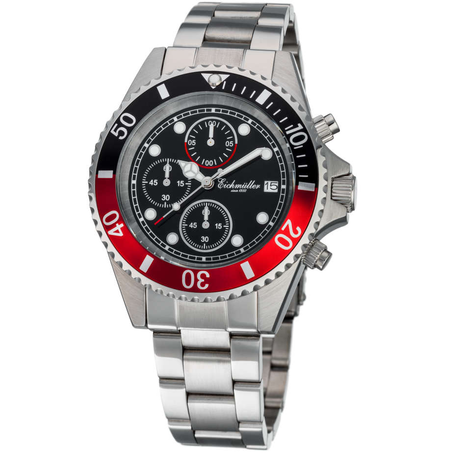 Retail: R6,900.00 EICHMULLER GERMANY SINCE 1950 Men's Coca Cola Chronograph 43mm Watch NEW!!