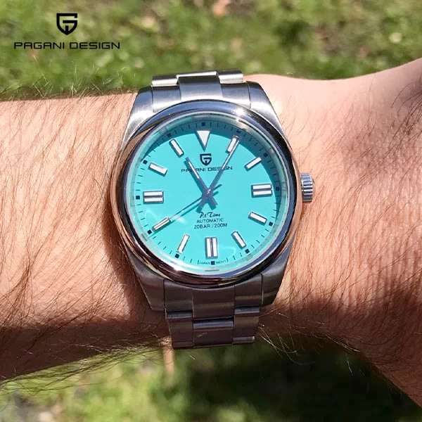 Retail: R6,900.00 PAGANI DESIGN Oyster Tiffany 38MM 200M Waterproof Japan NH35 Automatic Watch