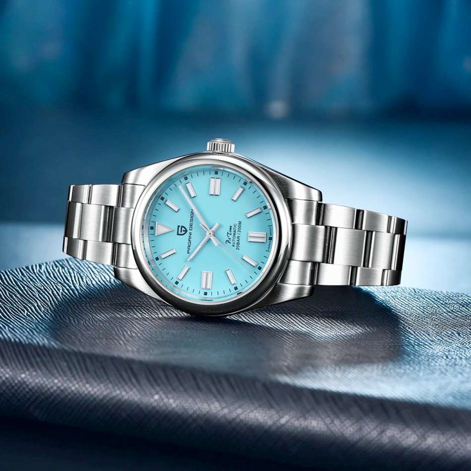 Retail: R6,900.00 PAGANI DESIGN Oyster Tiffany 38MM 200M Waterproof Japan NH35 Automatic Watch