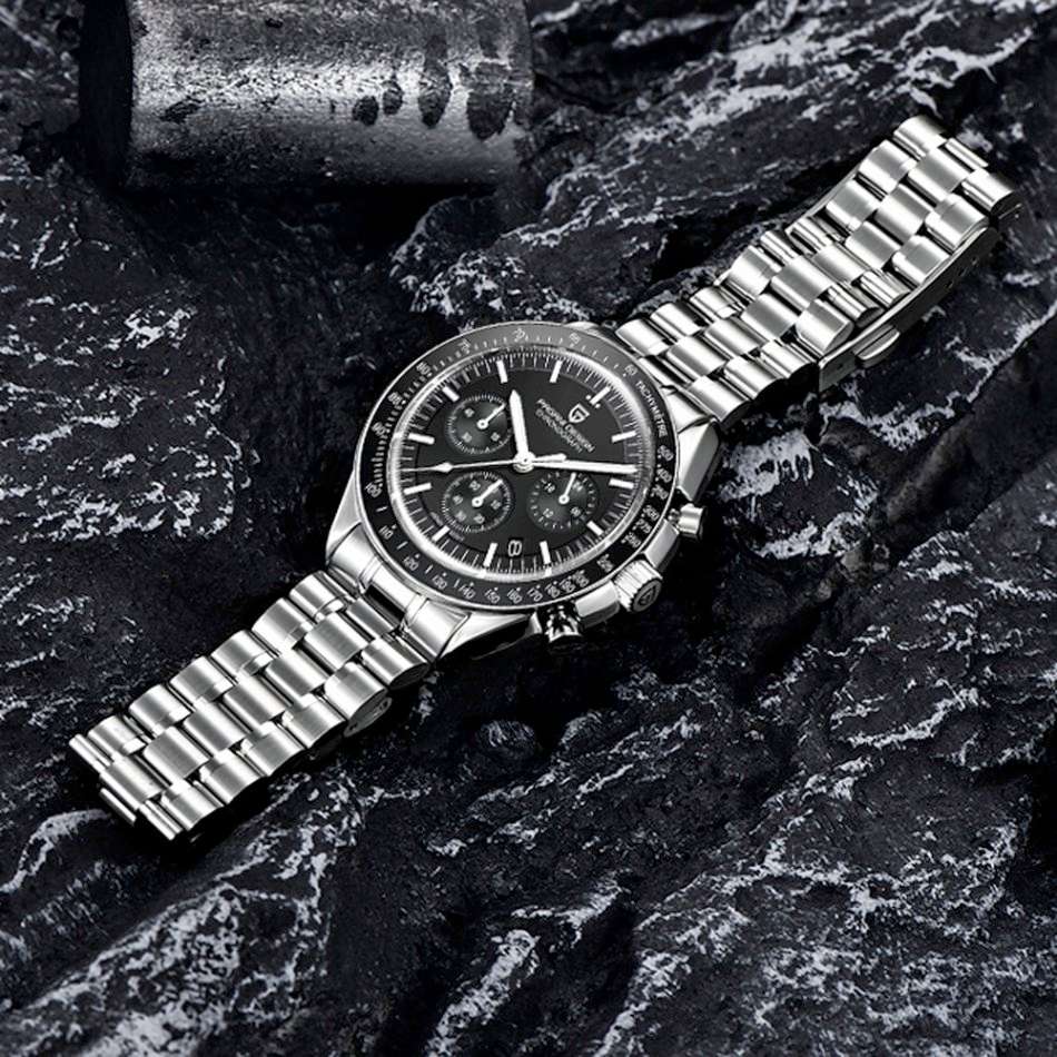 l@@k!! Retail: R5,900.00 PAGANI DESIGN Moonwatch Chronograph Men`s 100M Watch 40MM NEW!!