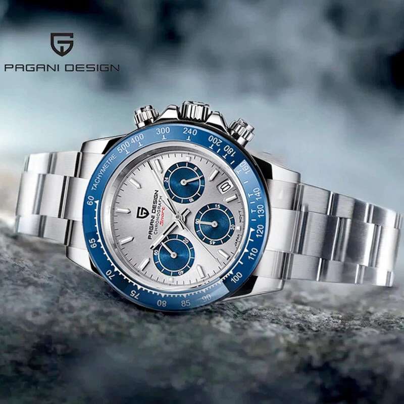 Retail: R5,900.00 PAGANI DESIGN Daytona Chronograph Men's Moonrock Grey Watch BRAND NEW!!