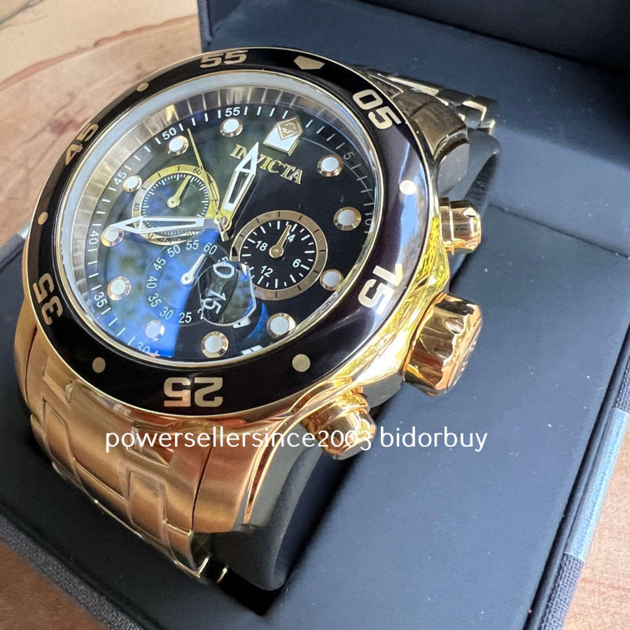 ***thick, heavy**** R14,999.00 INVICTA Men's COLOSSUS THICK HEAVY 18k Full Gold pl. Watch BRAND NEW