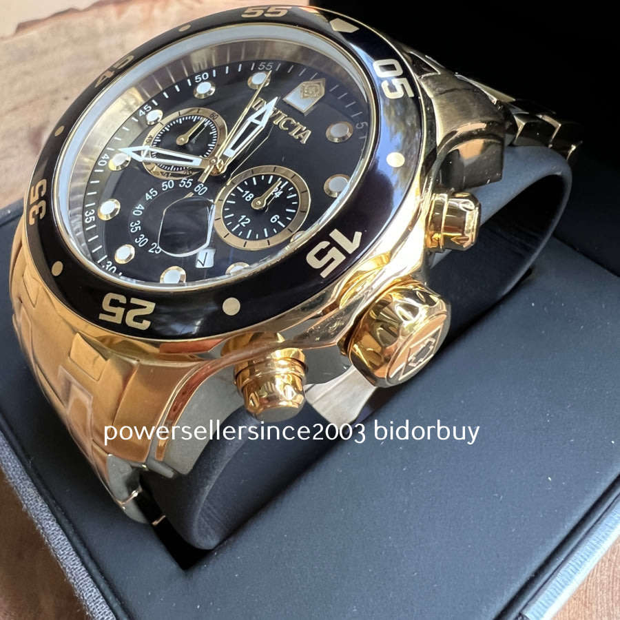 ***thick, heavy**** R14,999.00 INVICTA Men's COLOSSUS THICK HEAVY 18k Full Gold pl. Watch BRAND NEW