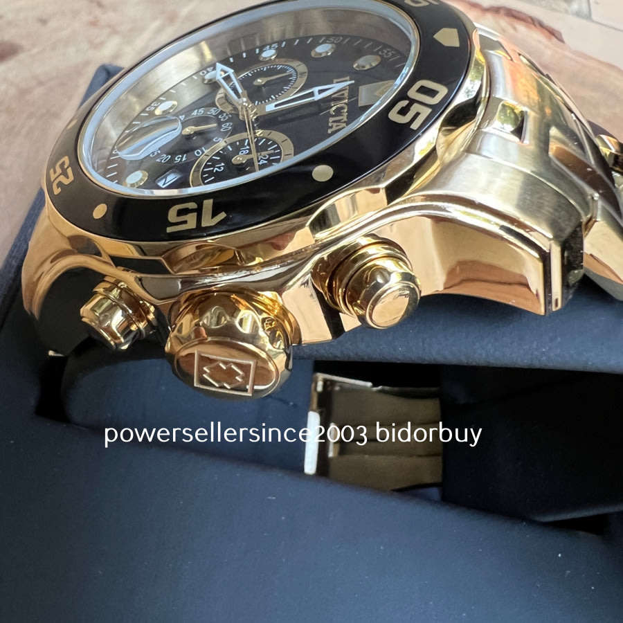 ***thick, heavy**** R14,999.00 INVICTA Men's COLOSSUS THICK HEAVY 18k Full Gold pl. Watch BRAND NEW