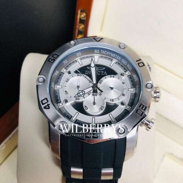 l@@k!! rrp: R8,425.00 INVICTA Men`s ELITE 50mm GHOST Carbon Fiber/Silver Chronograph Watch BRAND NEW