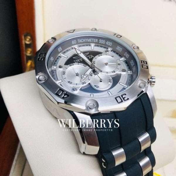 l@@k!! rrp: R8,425.00 INVICTA Men`s ELITE 50mm GHOST Carbon Fiber/Silver Chronograph Watch BRAND NEW