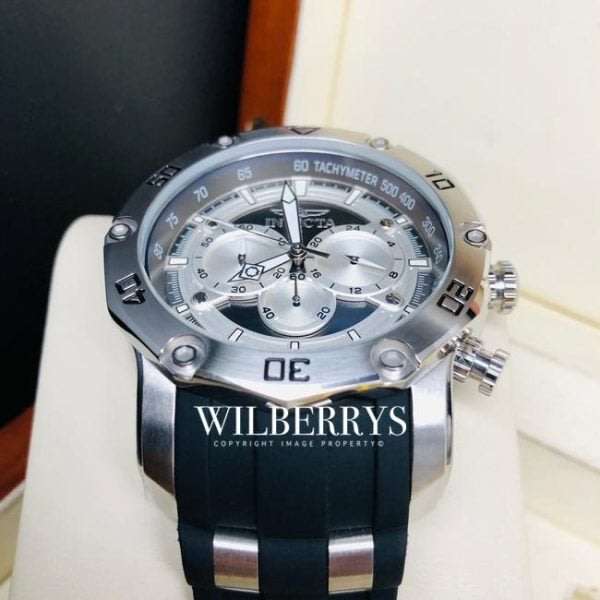 l@@k!! rrp: R8,425.00 INVICTA Men`s ELITE 50mm GHOST Carbon Fiber/Silver Chronograph Watch BRAND NEW