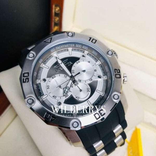 l@@k!! rrp: R8,425.00 INVICTA Men`s ELITE 50mm GHOST Carbon Fiber/Silver Chronograph Watch BRAND NEW