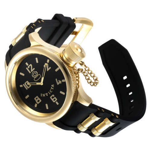 Retail: R8,999.00 INVICTA Men`s Russian Diver 51.5mm Gold/Black BRAND NEW