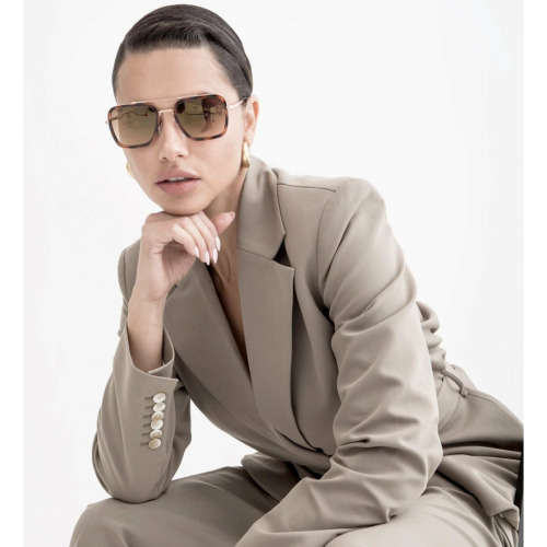 HOT!! PRIVE REVAUX LOVE SIENNA x Adriana Lima / Deep Chocolate Tortoise Sunglasses **100% AUTHENTIC*