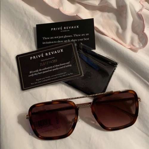 HOT!! PRIVE REVAUX LOVE SIENNA x Adriana Lima / Deep Chocolate Tortoise Sunglasses **100% AUTHENTIC*