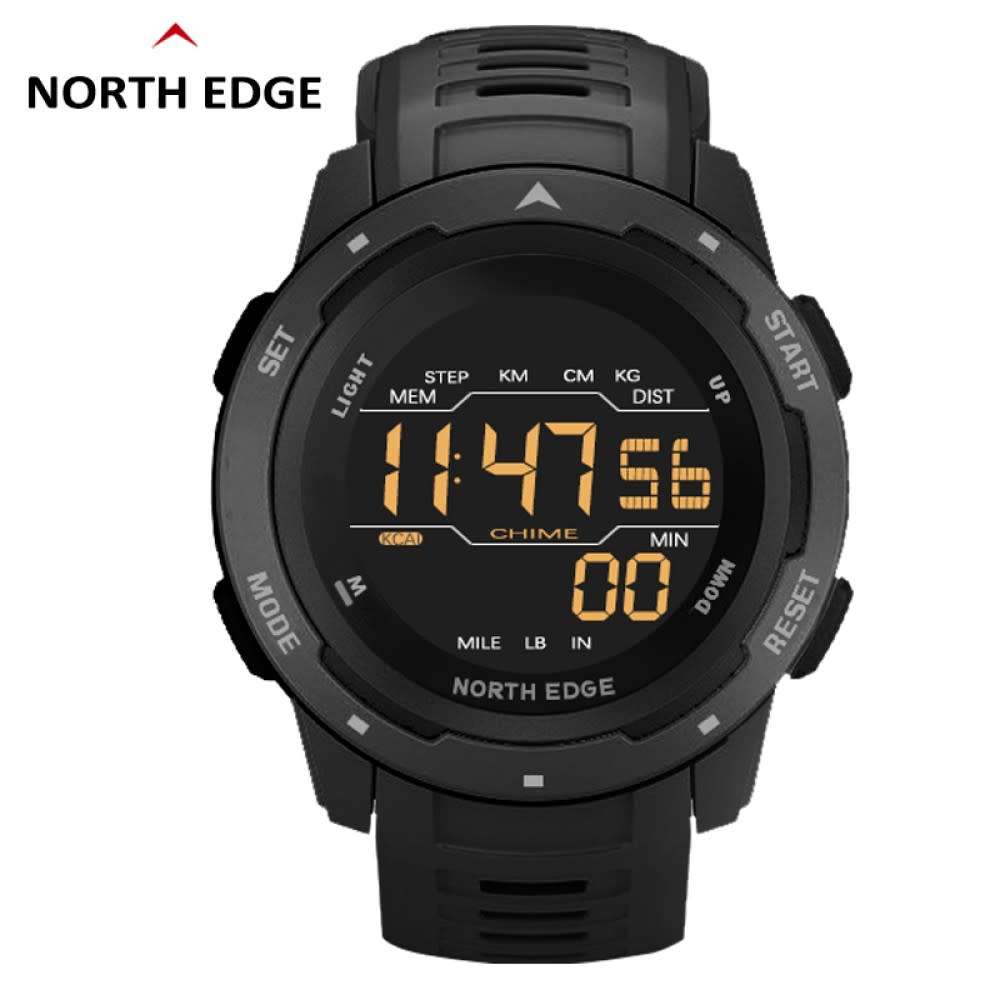 North Edge Mens Mars Tactical Watch BLACK EDITION