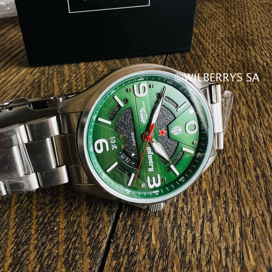 Retail: R2000.00 INFANTRY MILITARY CO. hawk Tanker 45mm Watch Brand new!