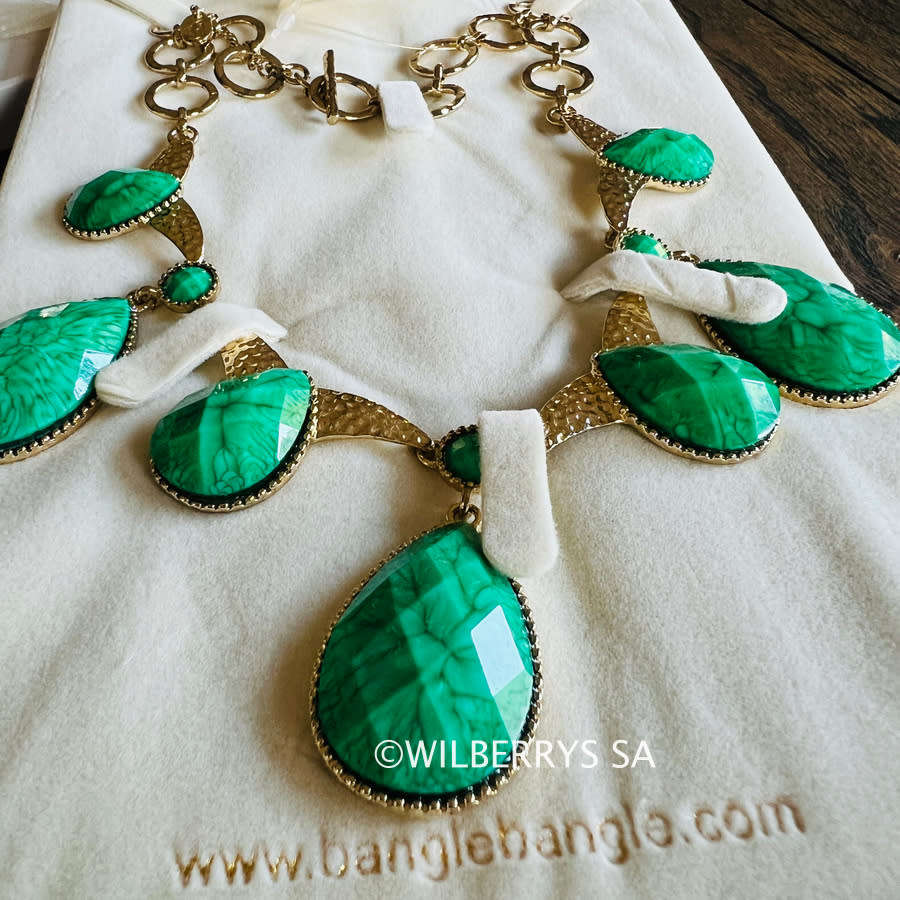 R2,000.00 AMRITA NEW YORK Colette Necklace Turquoise BRAND NEW