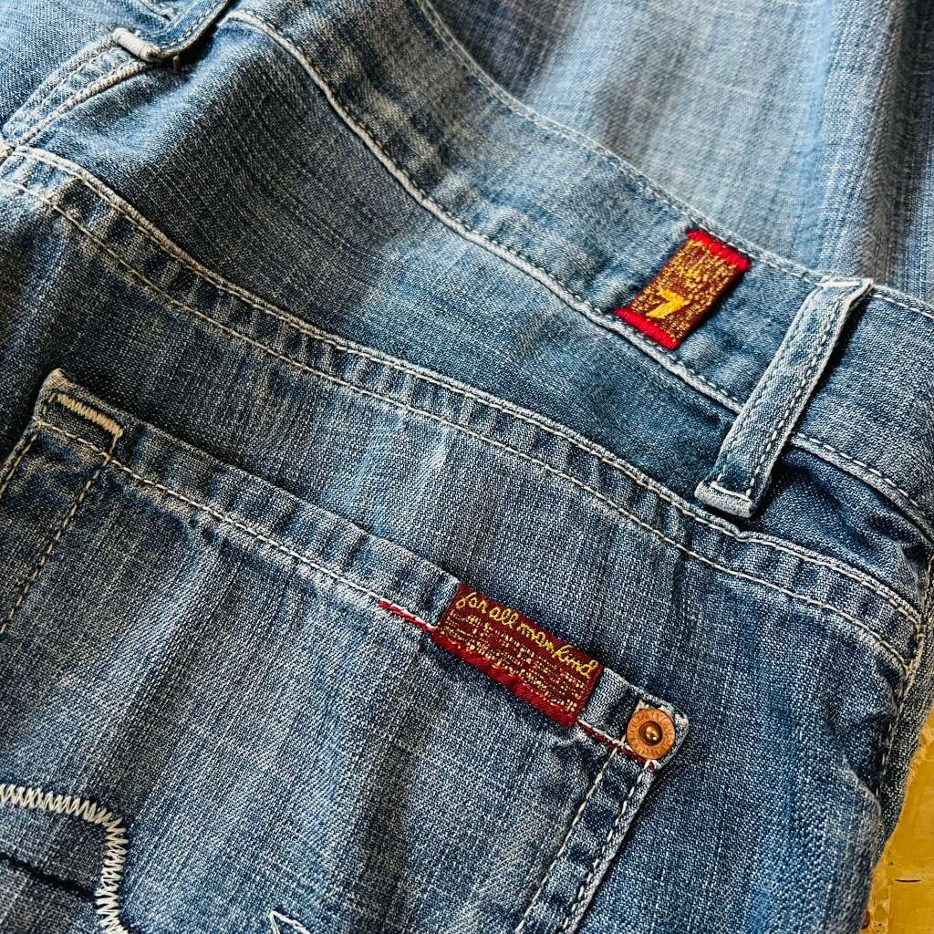 RRP 5k! SEVEN 7 FOR ALL MANKIND sz 28 waist 100% GENUINE NEW without tags
