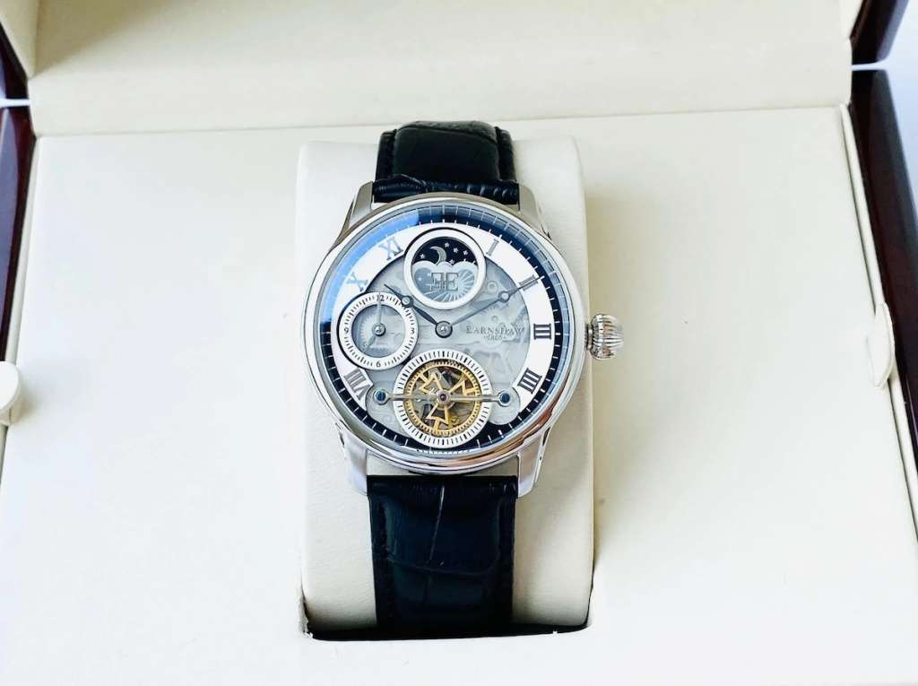 ***must see*** rrp: R8,200.00 THOMAS EARNSHAW AUTOMATIC LONGITUDE SHADOW DUAL TIME NEW