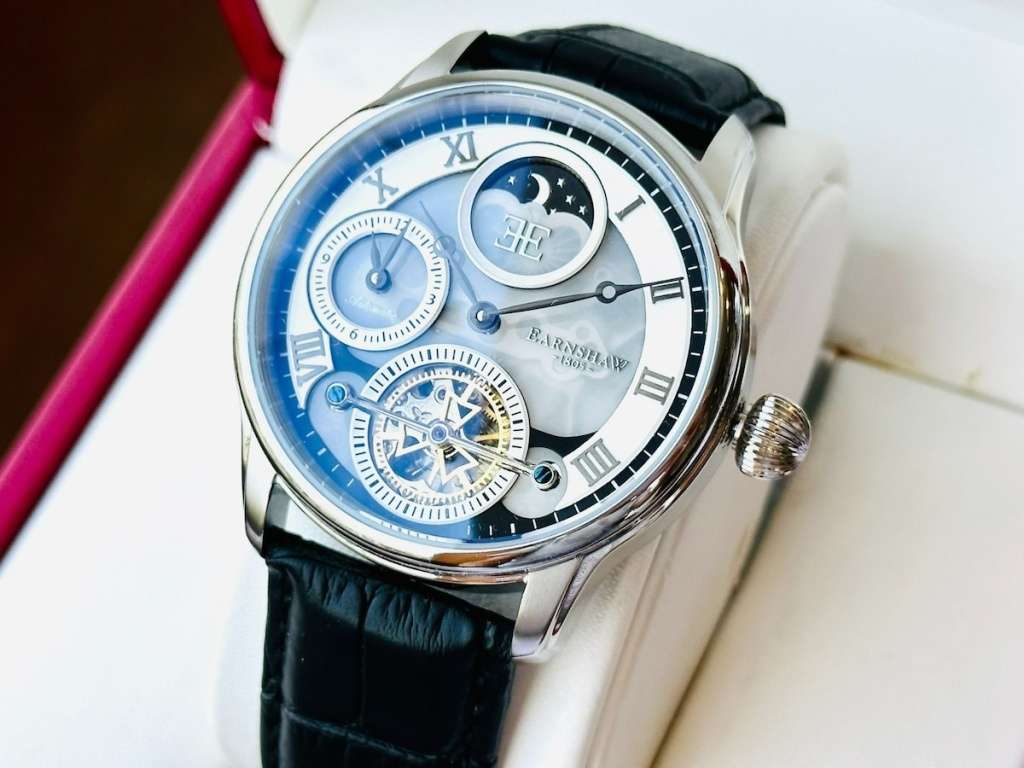 ***must see*** rrp: R8,200.00 THOMAS EARNSHAW AUTOMATIC LONGITUDE SHADOW DUAL TIME NEW