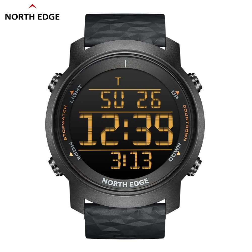 tactical watch!! NORTH EDGE mens Laker II Tactical Dual Time Watch brand new