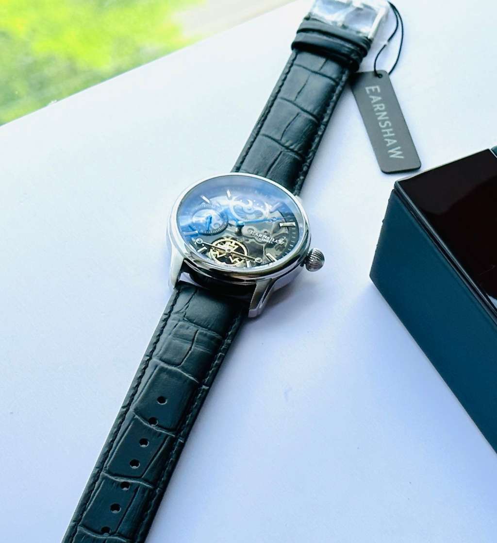 THOMAS EARNSHAW Automatic Premium Luxury Shadow Dual Time Moonphase Watch