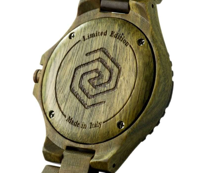 AB AETERNO ITALY Mens Premium Luxury Swiss movement Green Sandalwood watch