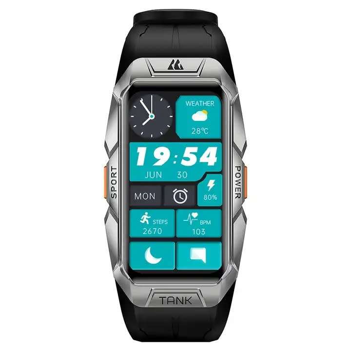 KOSPET TANK X1 Smart Watch | Smart Band SILVER / BLACK