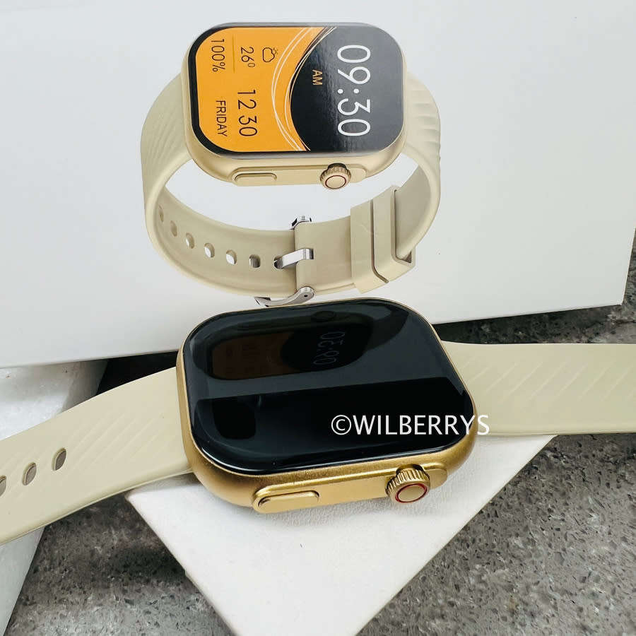 NORTH EDGE Glory Bluetooth Music Health Smart Watch Gold / Cream Silicone Finish