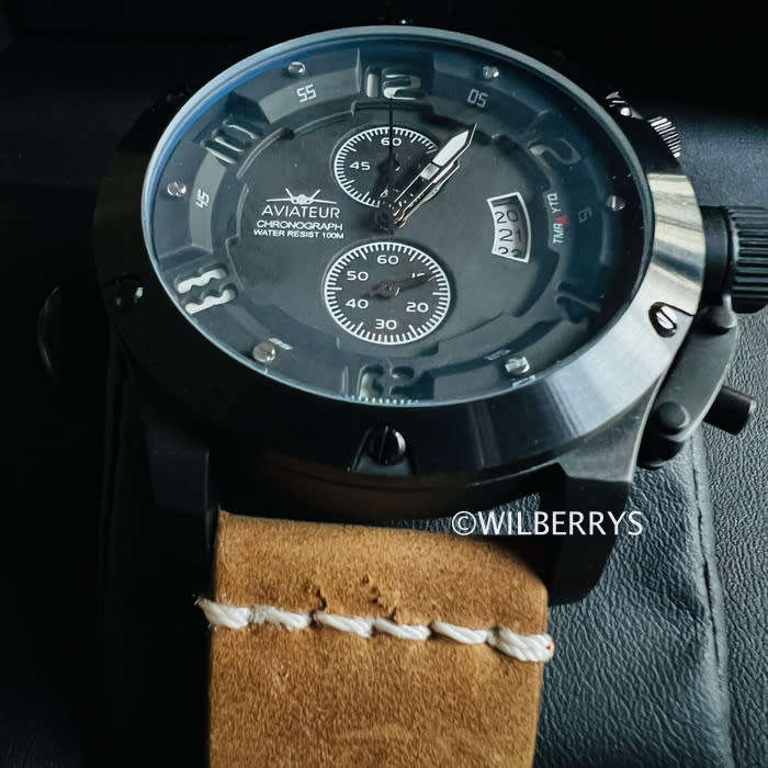 Limited Edition Infantry Military Men Aviateur Chronograph 48mm Watch