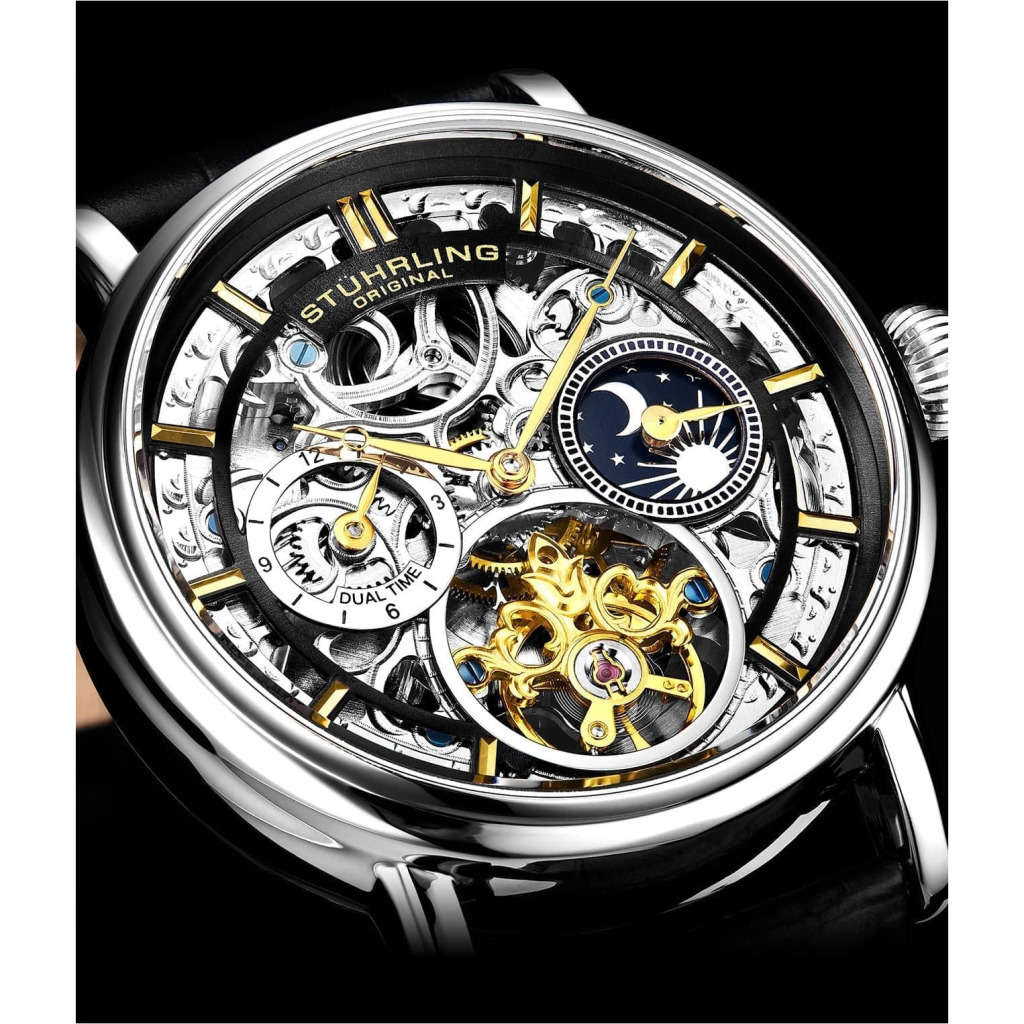 STUHRLING ORIGINAL® Men`s Moonphase Emperor AUTOMATIC