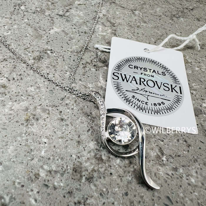 BRITISH JEWELLERS Excelsior Pendant Embellished with Crystals from Swarovski® + Chain