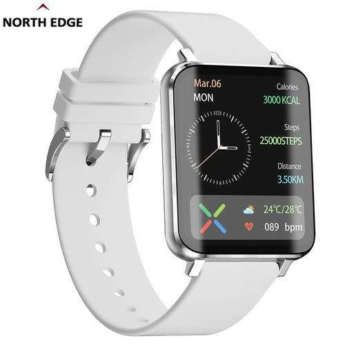NORTH EDGE Curved Edge all-in-one Smart Watch Silver | Fully featured