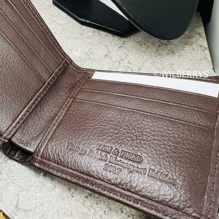TOM & FRED London® Premium Leather British Racing Tribute Wallet in Light Brown