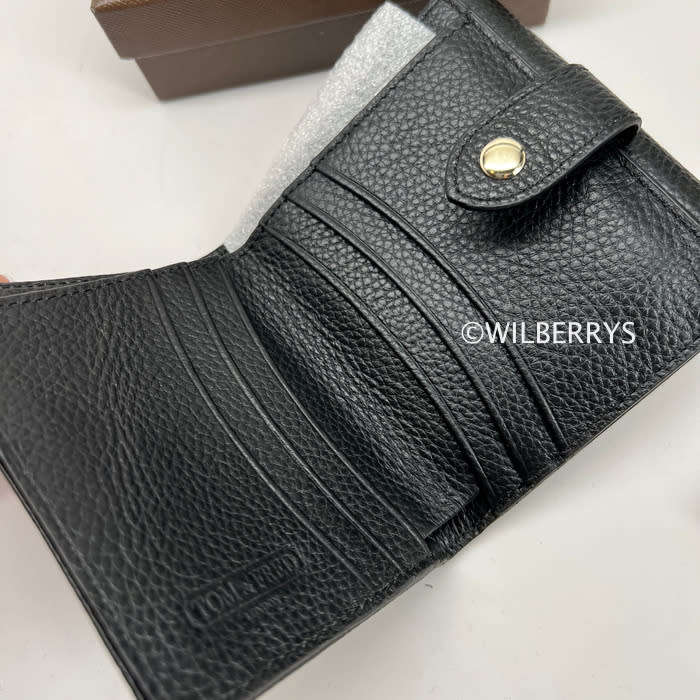 Tom and Fred London® Celtic Genuine Leather Purse BLACK -- NEW