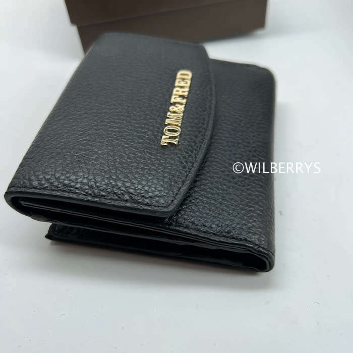 Tom and Fred London® Celtic Genuine Leather Purse BLACK -- NEW