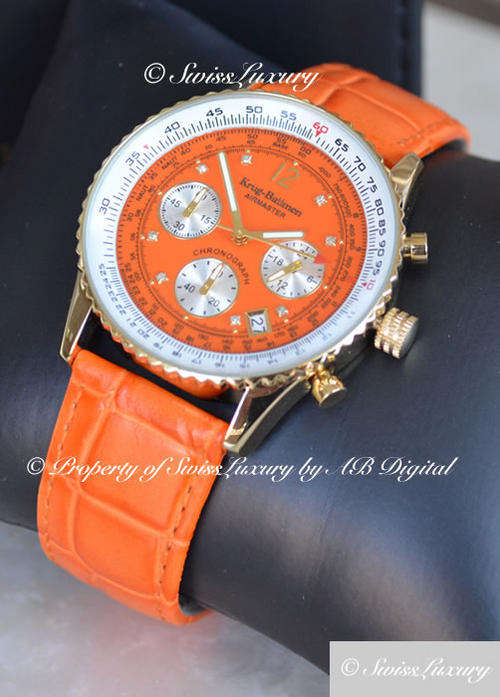 DIAMOND ***WOMEN'S*** KRUG BAUMEN 8 DIAMONDS WATCH BEAUTIFUL, ELEGANT