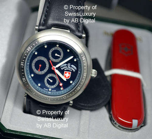 **R4,999.00** CX SWISS MILITARY Men's Tactical Combat 100M Watch + Swiss Army Knife Set