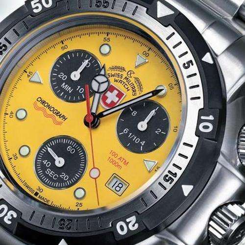 **R12,000.00** CX SWISS MILITARY SEA WOLF 1000 METER SW1 CHRONOGRAPH LIMITED EDITION WATCH