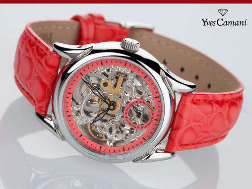 YVES CAMANI AILA LADIES AUTOMATIC SKELETON Watch 100% GENUINE w. box, papers HOT!