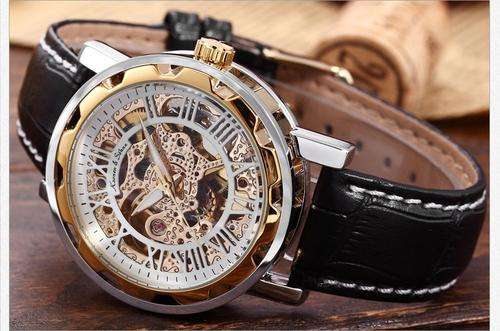 ends @ 1:30pm! KRONEN & SOHNE Mech Warrior Skeleton Automatic Mechanical Watch LOADED!!
