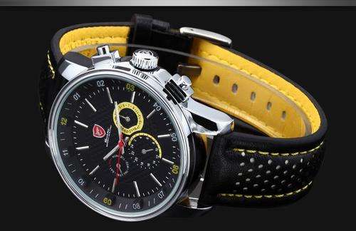 *1 DAY ONLY* SHARK CARBON INFUSED GT INSPIRED RACER CHRONOGRAPH WATCH W/ BOX, PAPERS, LOADED!!