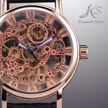 *FREE COURIER* KRONEN & SOHNE **COLLOSEUM** Skeleton Automatic Mechanical Watch