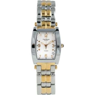 KRUG BAUMEN Men's Tonneux 4 Diamond Mother of Peal Dial Watch w. box, papers, 5yr warranty