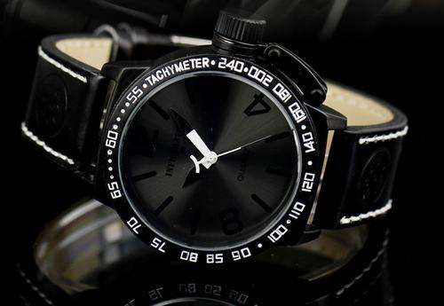 INFANTRY MILITARY CO. Infiltrator ALL BLACK SWAT Watch BOXED, FULLY LOADED!