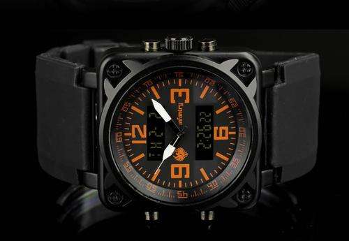 INFANTRY MILITARY CO. IN-023-O-R Stealth AnaDigi Watch BOXED, FULLY LOADED!